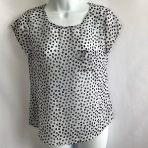 *4/$20*  Banana Republic Polka Dot Sheer Top